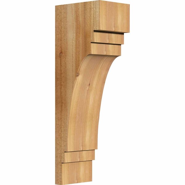 Ekena Millwork Pescadero Rough Sawn Corbel, Western Red Cedar, 6"W x 8"D x 24"H COR06X08X24PEC00RWR - main